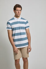 Street Monkey Polo manga curta Azul