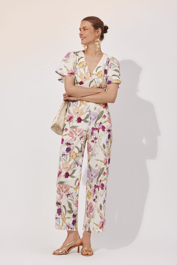 Cortefiel Printed jumpsuit Multicolour