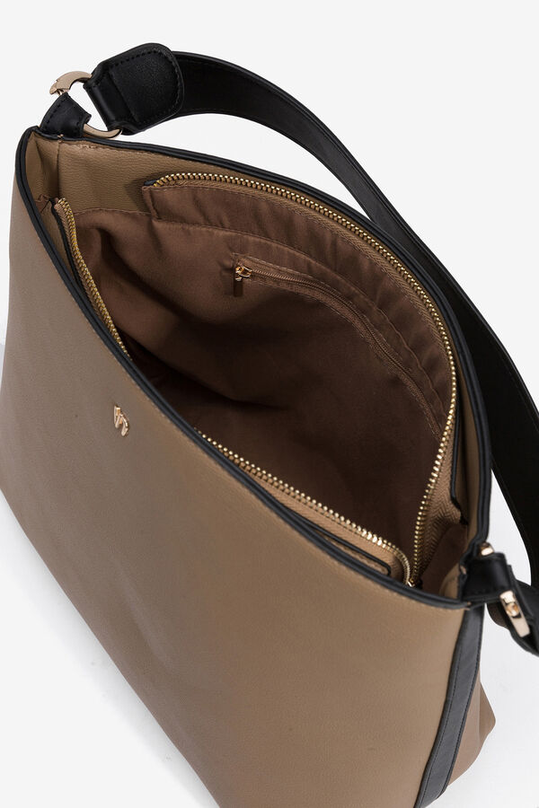 Vilanova Mala de Ombro com Argolas de Metal Tostado