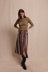 Slowlove Top malha estrutura Verde