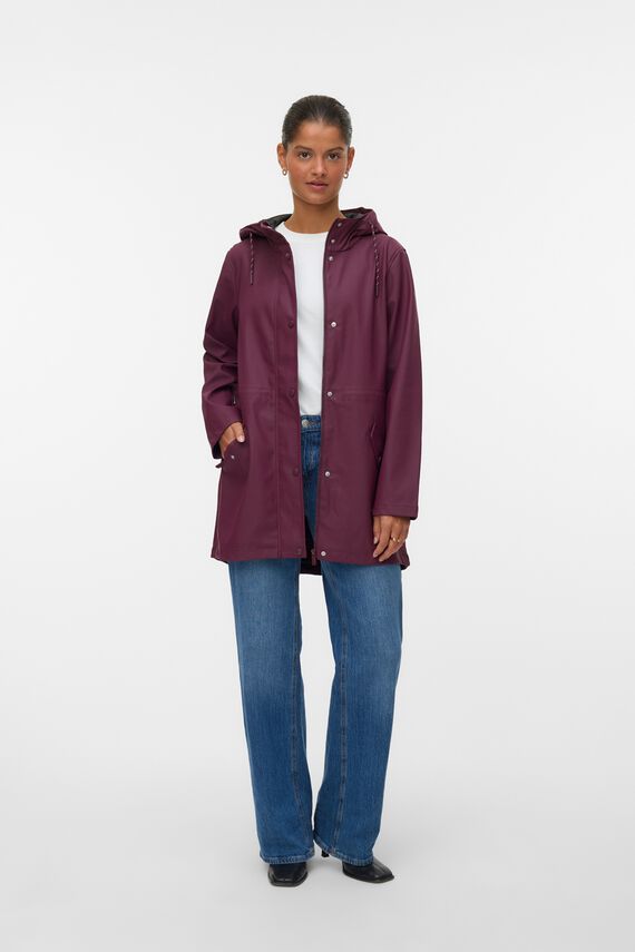 Impermeable con capucha ajustable