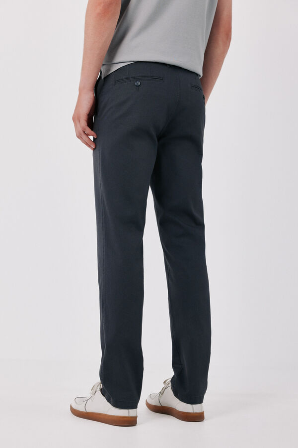 Cortefiel Lightweight slim chinos Dark grey