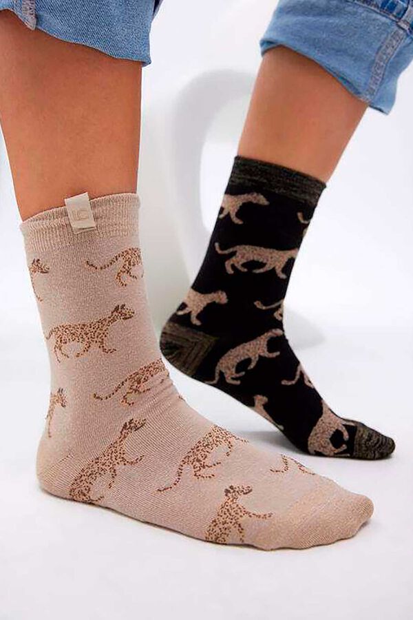 Lola Casademunt Pack calcetines Estampado marrón