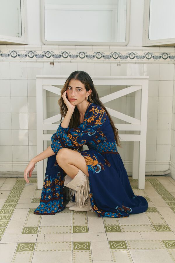 Jaase Vestido maxi Sabrina Azul