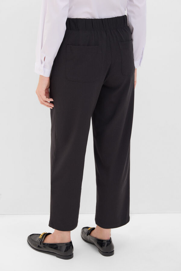 Cortefiel Comfort dress trousers Black