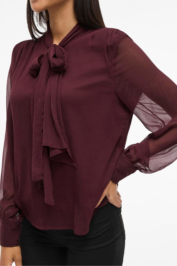 Vila Blusa de manga comprida Roxo