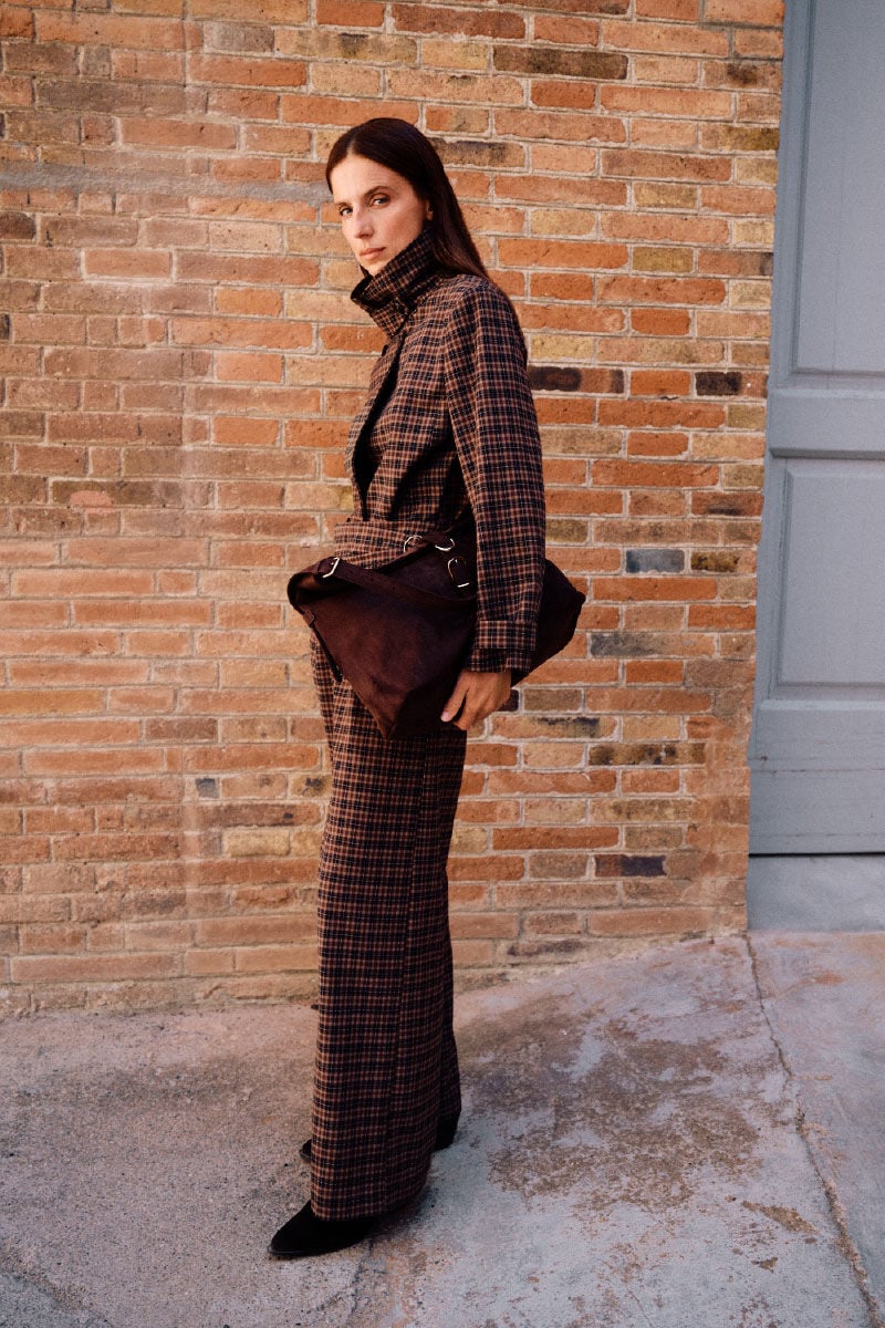 Cortefiel Women's plaid trousers