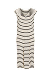 Vila Vestido midi revers&iacute;vel em algod&atilde;o