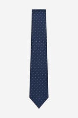 Cortefiel Natural silk tie Navy
