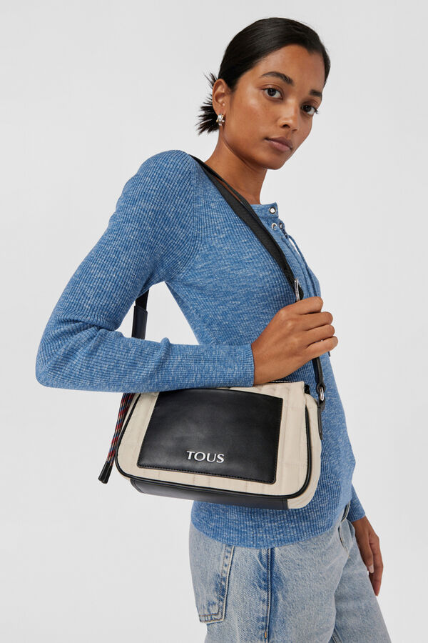 Beige medium TOUS Empire Padded shoulder bag | Women\'s accessories |  Cortefiel