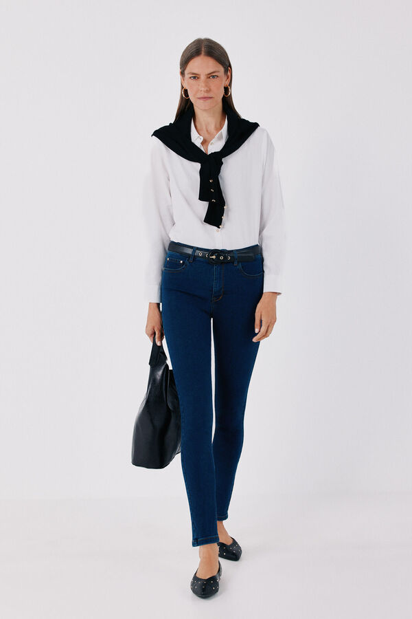 Cortefiel Jeans Sensational Pitillo Azul