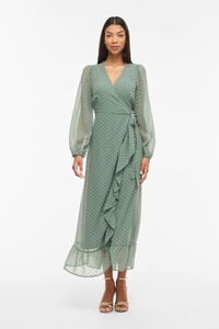 Vila Vestido comprido midi de plumeti