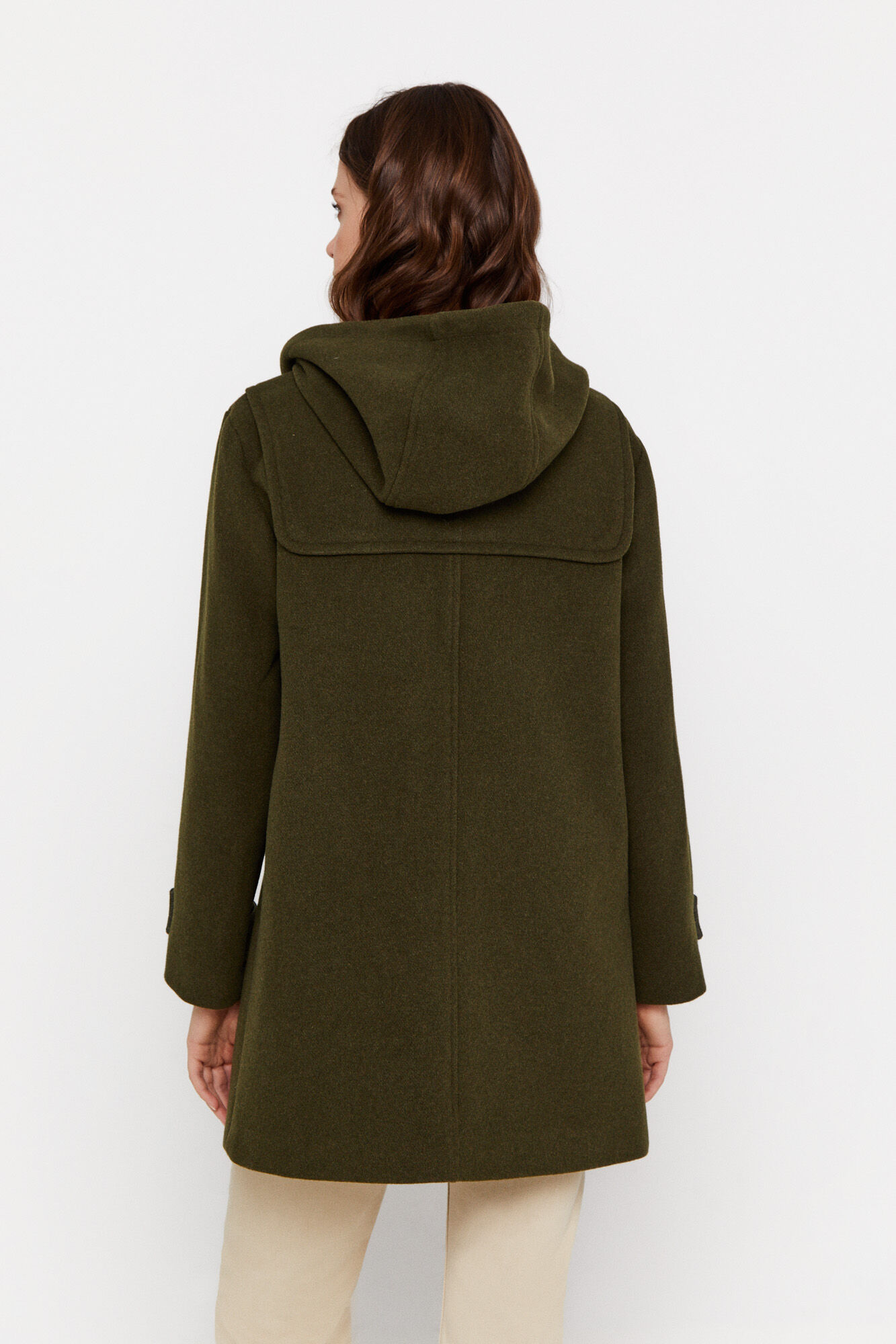 Abrigo capucha cremalle Abrigos y parkas de mujer Cortefiel