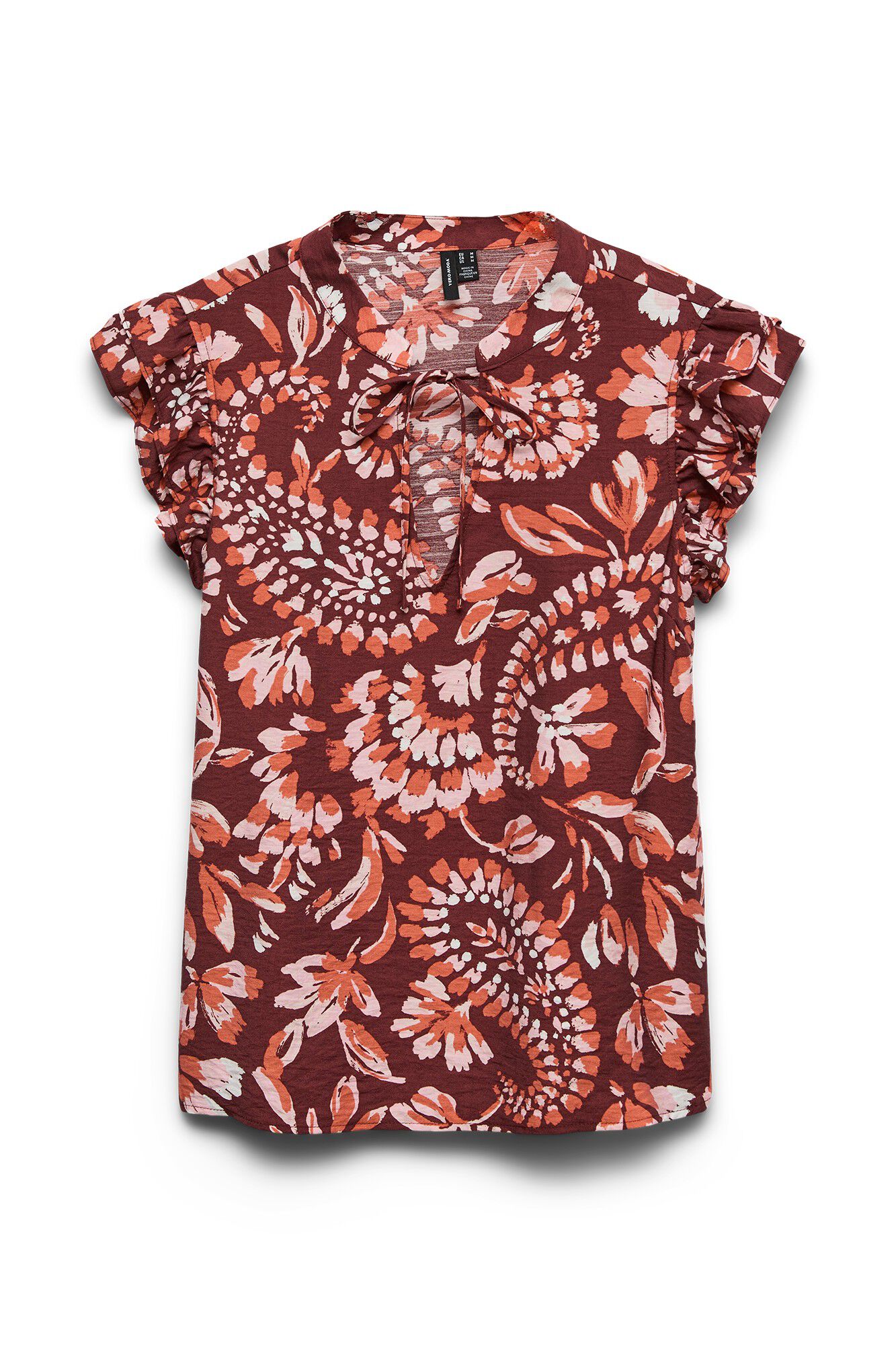 Vero Moda Top sem mangas com folhos