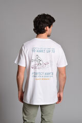 Cloking T-shirt print digital Branco