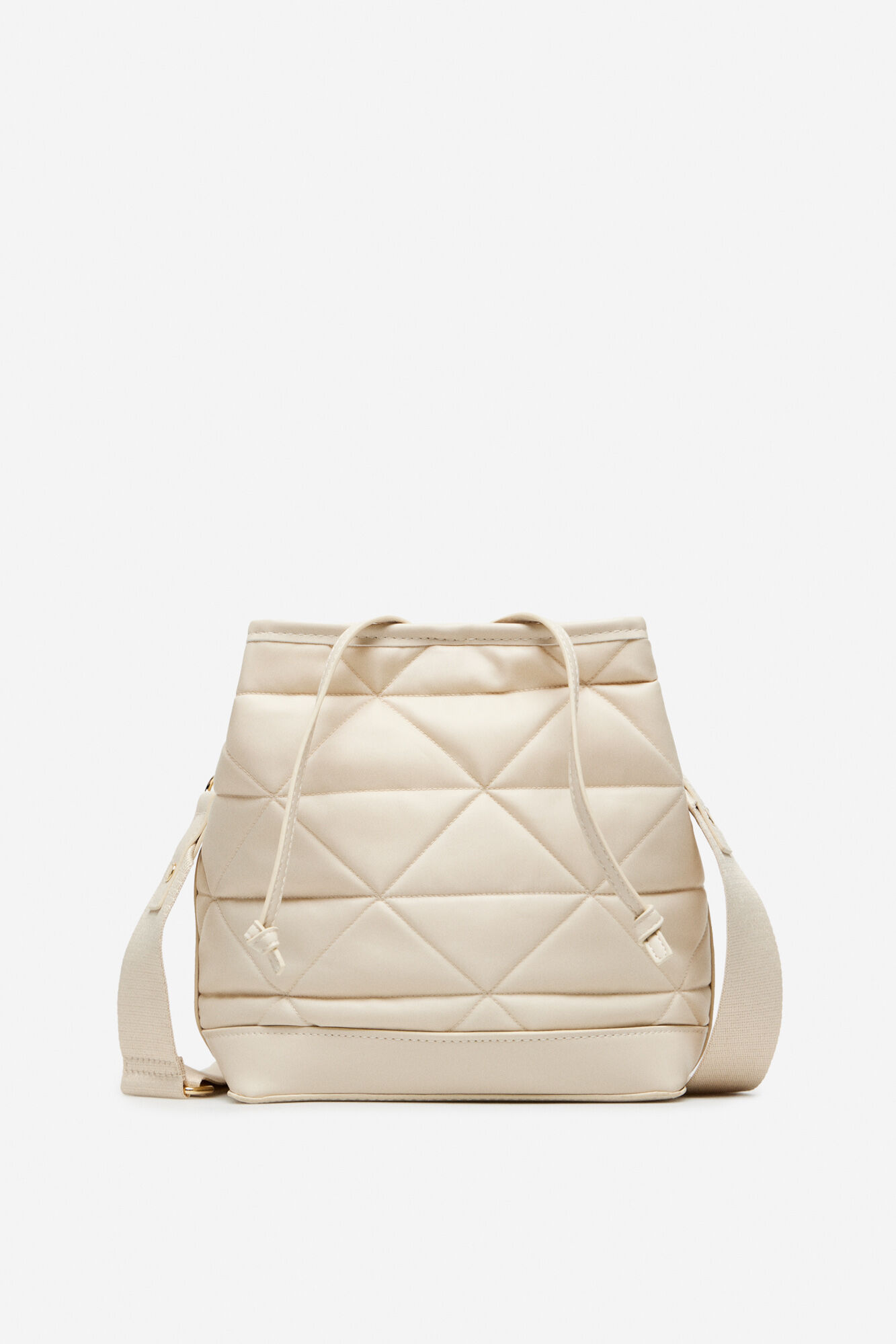 Bolso nylon beige outlet