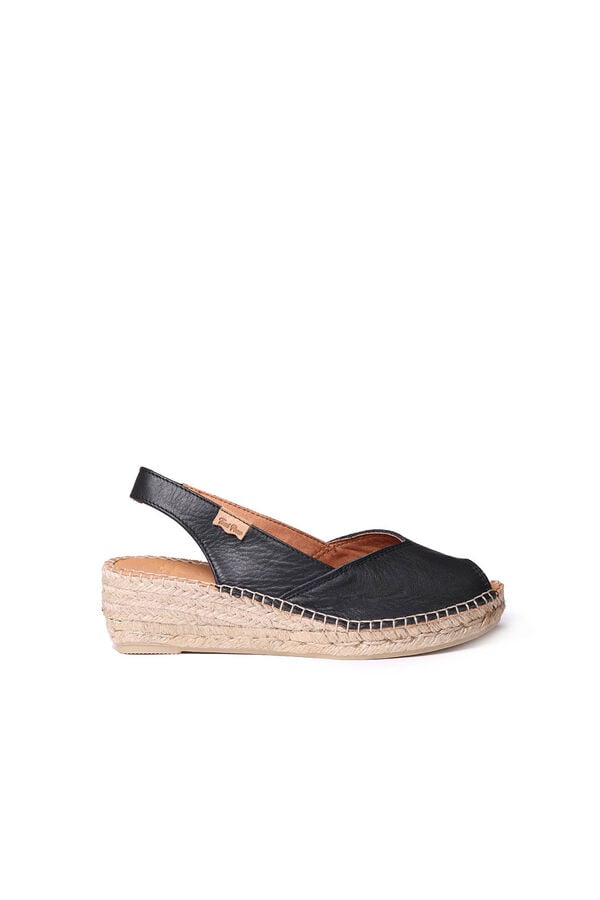 Toni Pons Alpercata de cunha de pele Preto