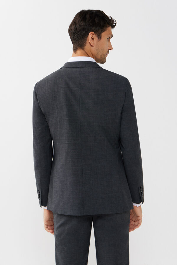 Cortefiel Grey slim fit blazer Grey