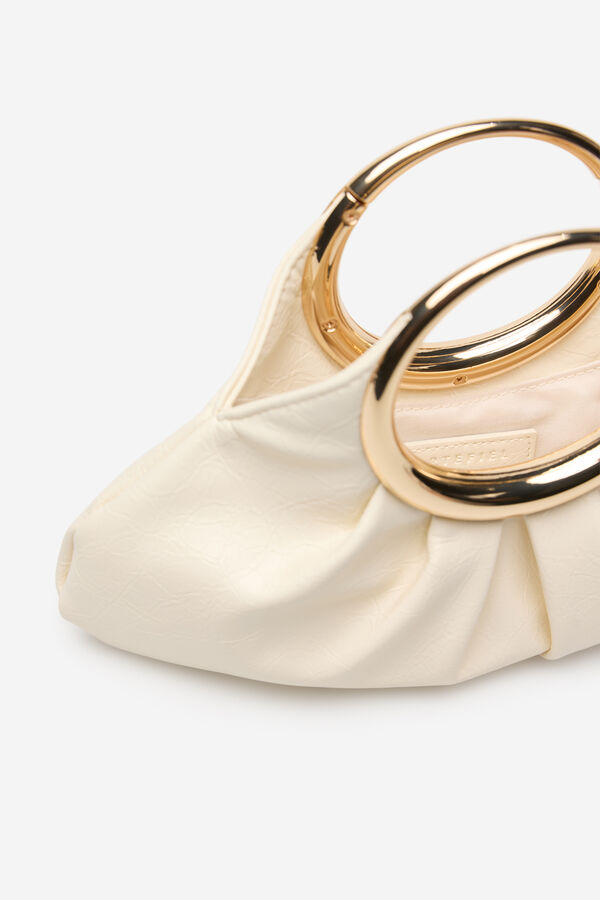 Cortefiel Argola de bolsas Ecru