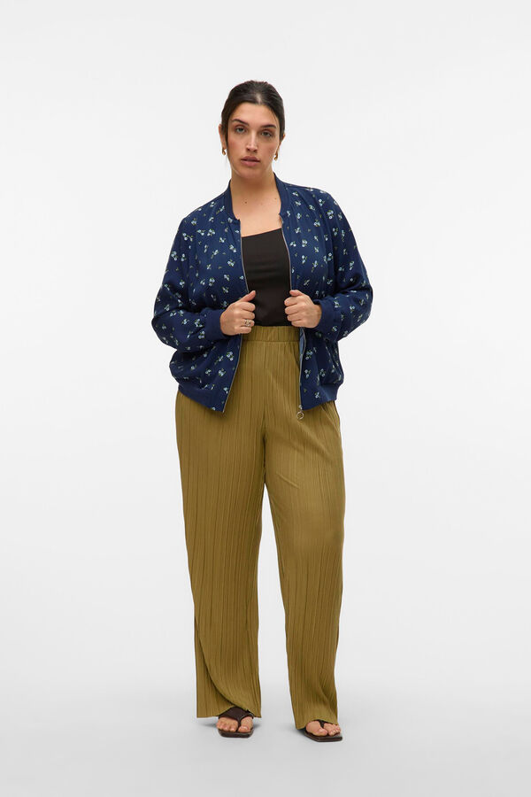 Vero Moda Curve Jaqueta bomber plus size Azul