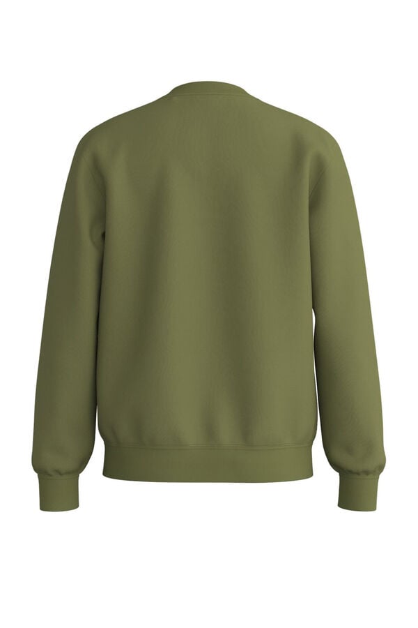 Cortefiel Sweatshirt com logo Verde
