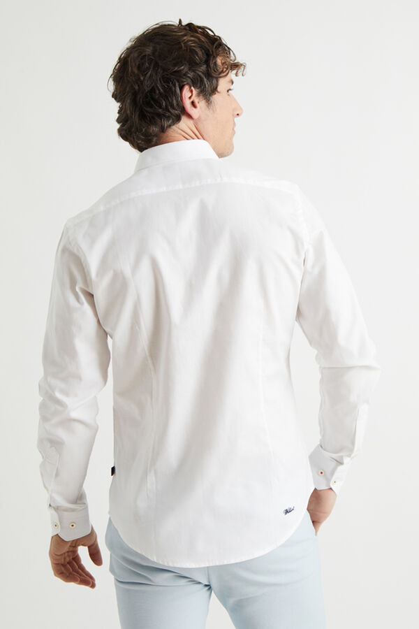 Williot Camisa Oxford Slim Fit Branco