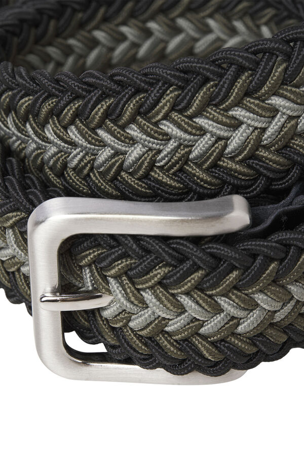 Jack & Jones Cinto entran&ccedil;ado fivela cl&aacute;ssica Preto