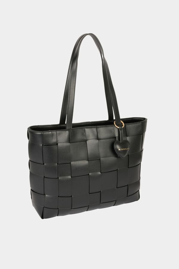 Morgan Mala tote bag entran&ccedil;ada Preto