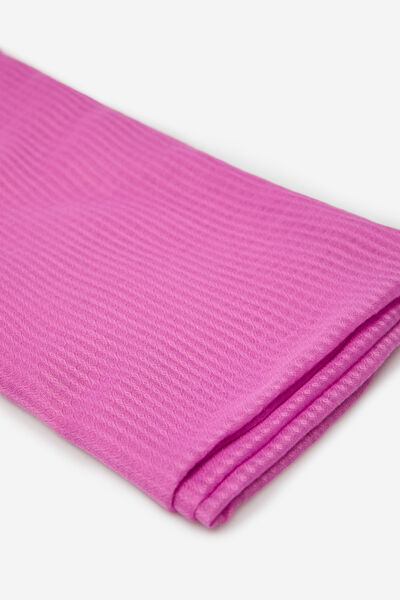 Cortefiel plain shiny scarf Pink