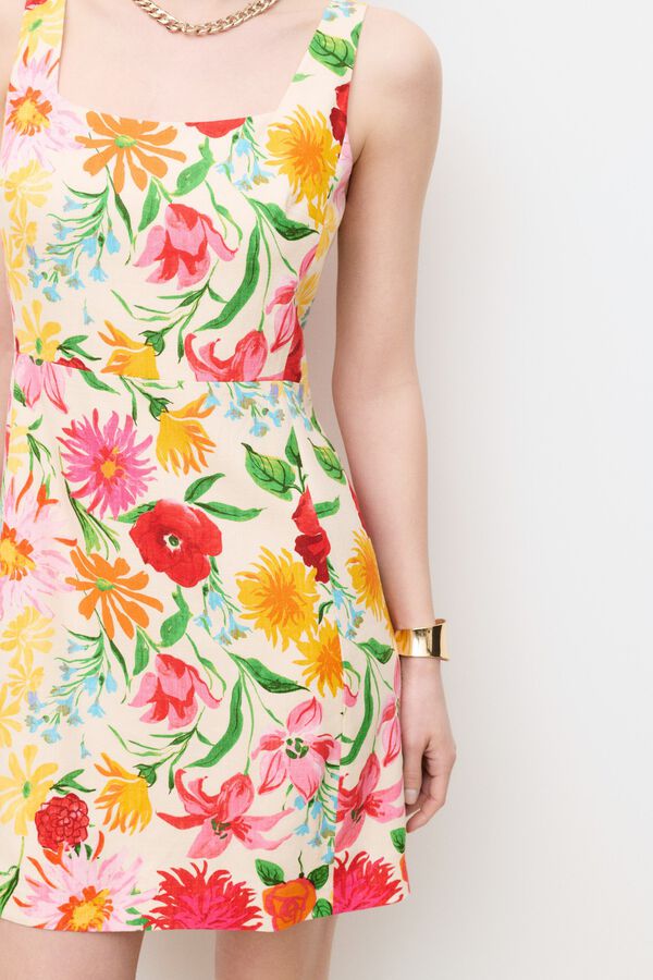 Caroll Vestido curto Reinita Multicolorido