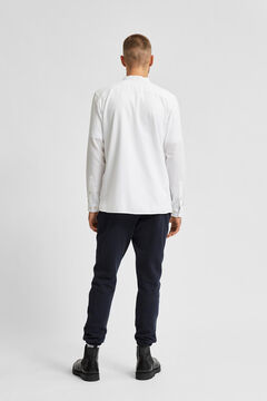 Cortefiel Organic mandarin shirt White