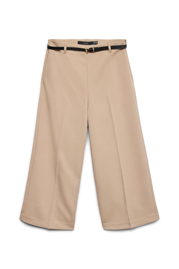 Vero Moda Cal&ccedil;a culotte de vestir Castanho