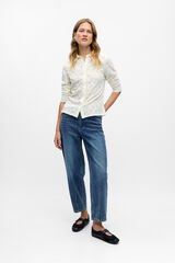 Object Camisa tejido bordado Blanco