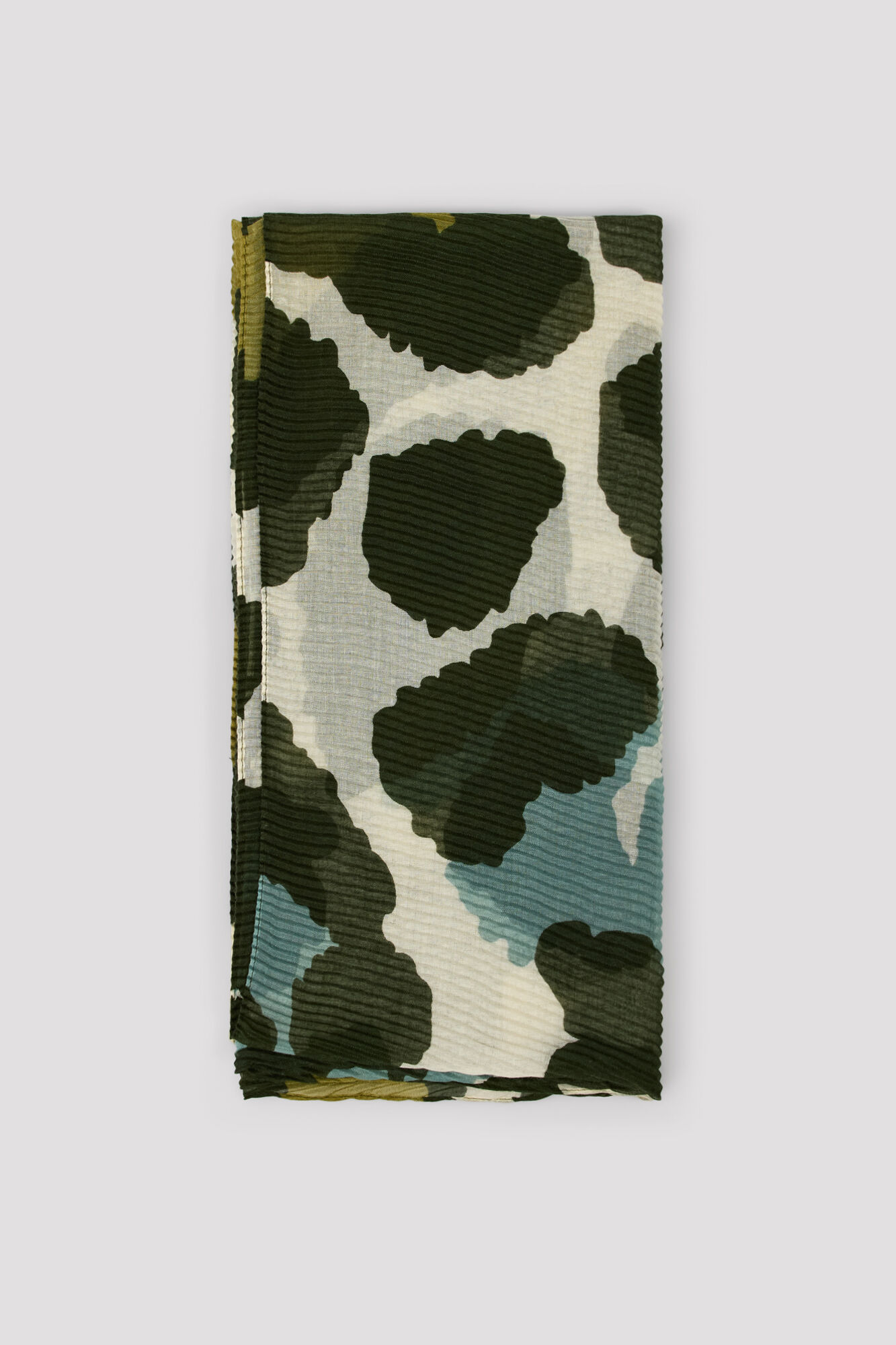 Cortefiel Leopard print pleated scarf