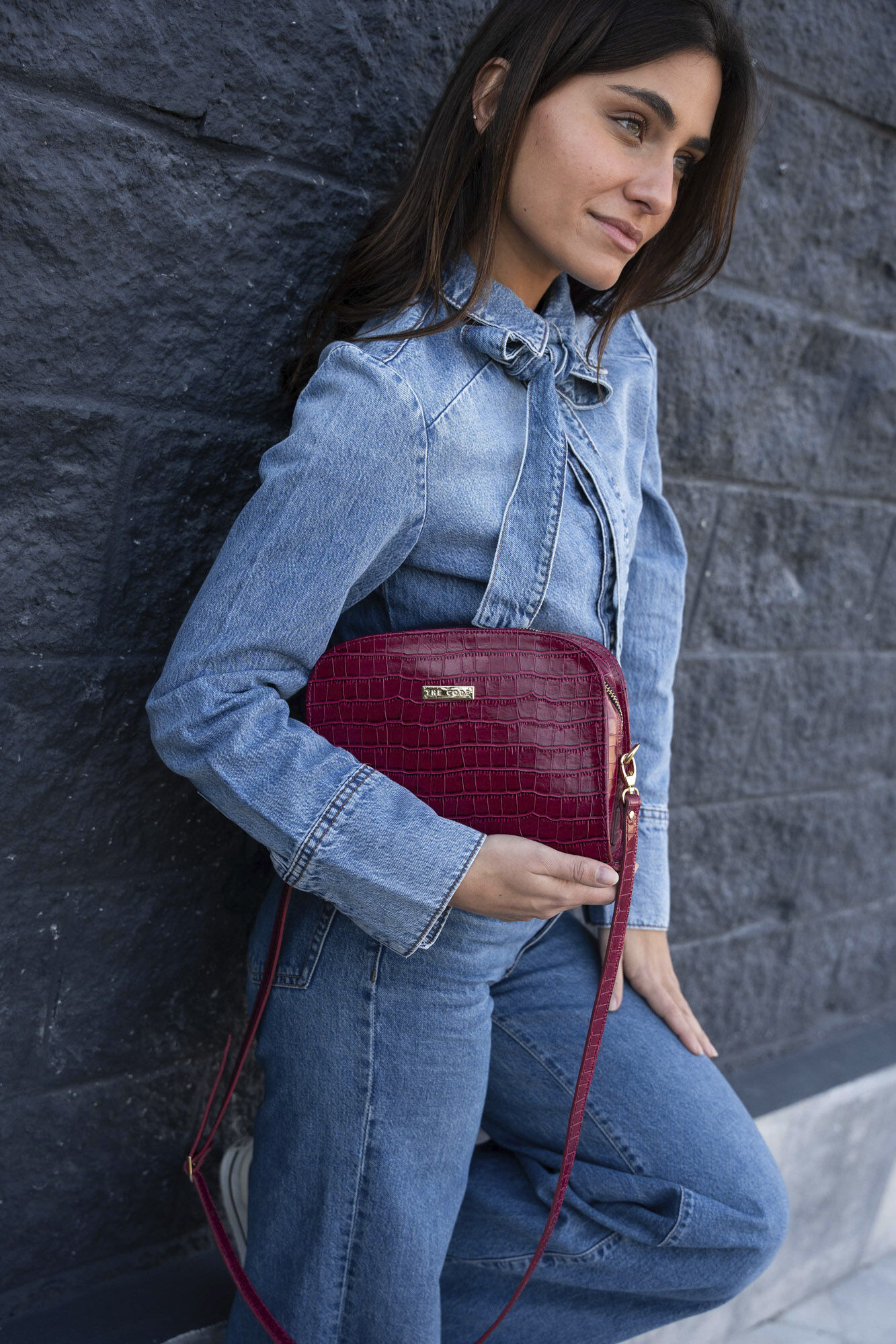 The Code Cassandra bag in raspberry leather