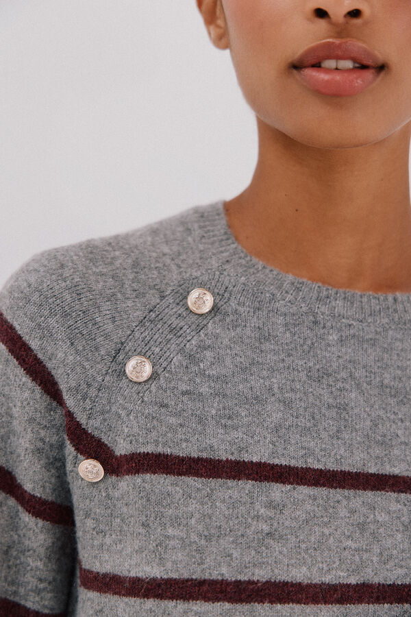 Cortefiel Jersey tacto suave Gris