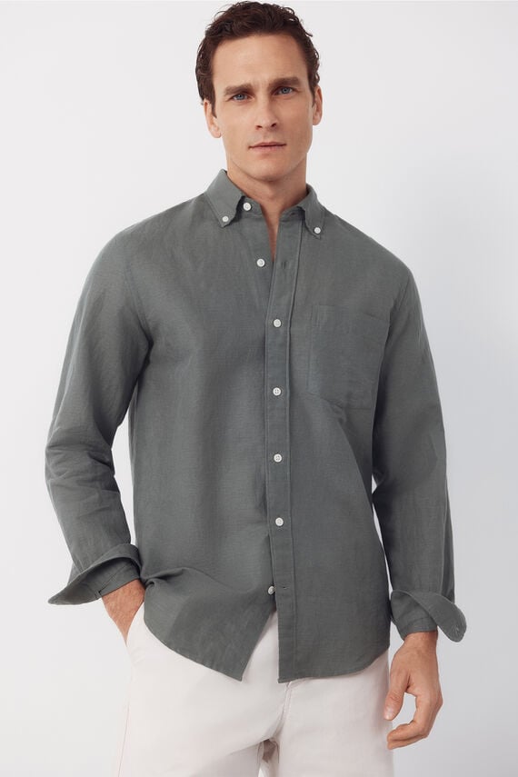 Camisa lino lisa