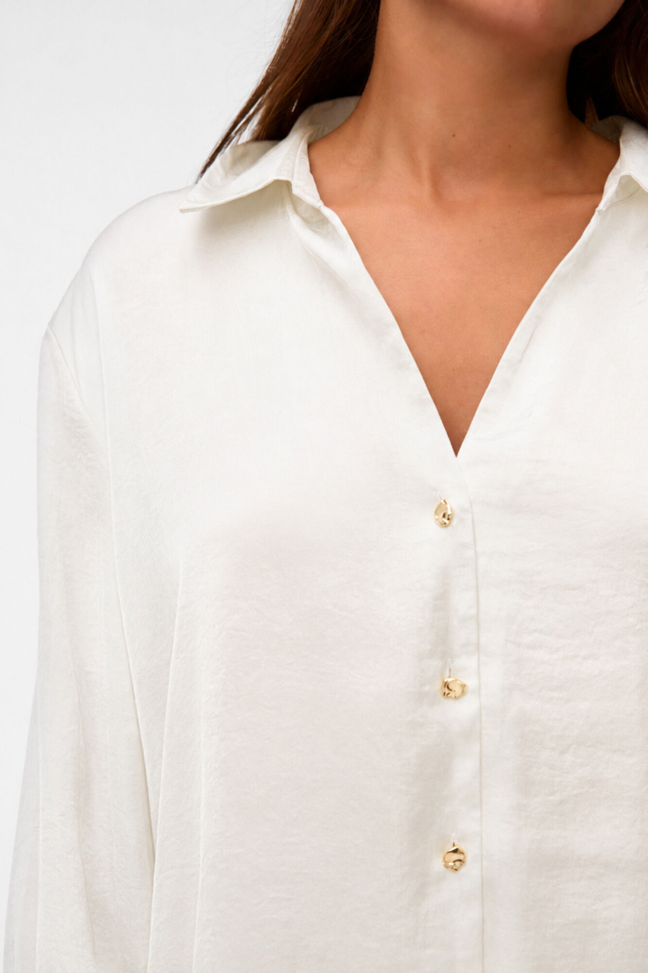 Vero Moda Camisa satinada manga larga