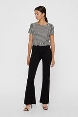 Vero Moda Mid-rise flared trousers Preto
