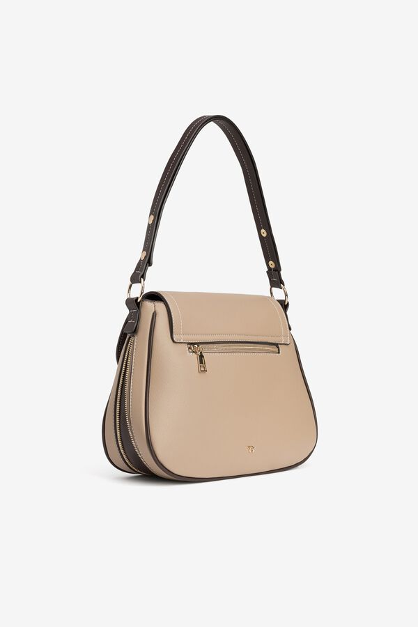 Vilanova Two-tone design wallet Beige