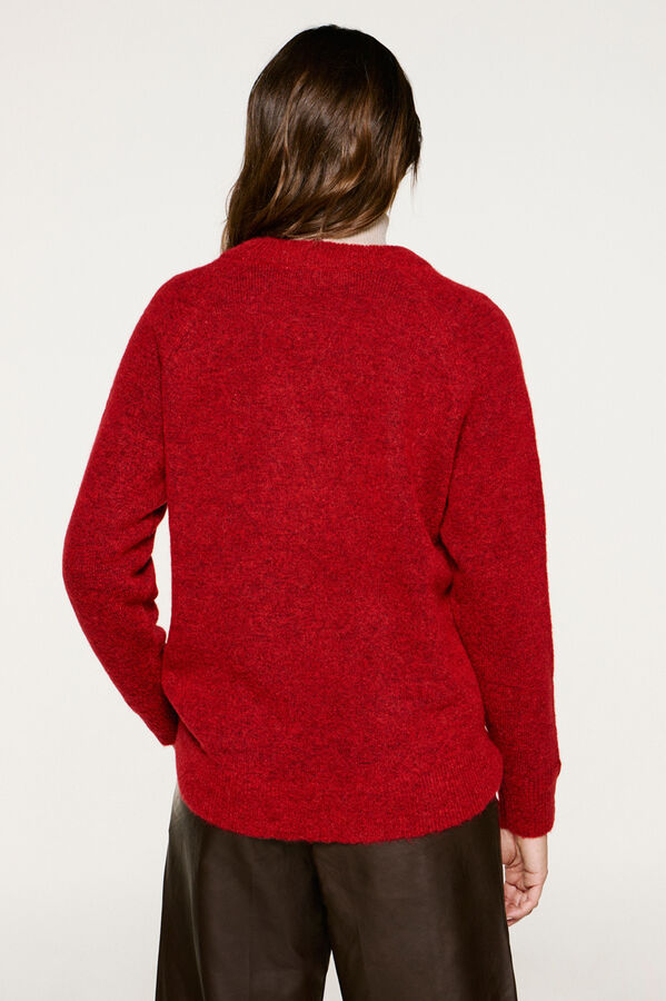 Selected Femme Camisola de lã e alpaca. Vermelho