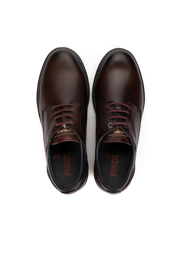 Pikolinos Zapato de cordondes hombre Marr&oacute;n oscuro