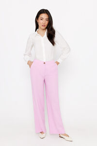 Cortefiel Pink straight trousers Pink