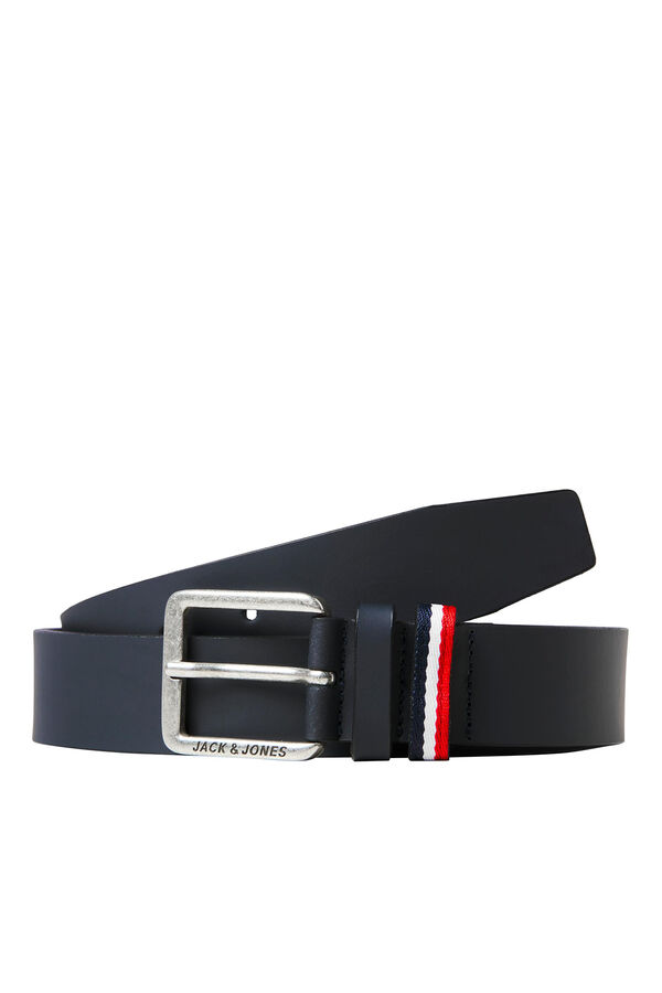 Cortefiel Leather belt  Navy