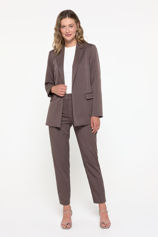 Cortefiel Slim long- long sleeve blazer  Brown