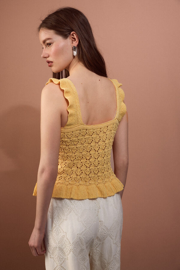 Slowlove Knitted tank top Yellow