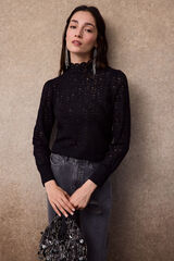 Slowlove Top estructura Negro