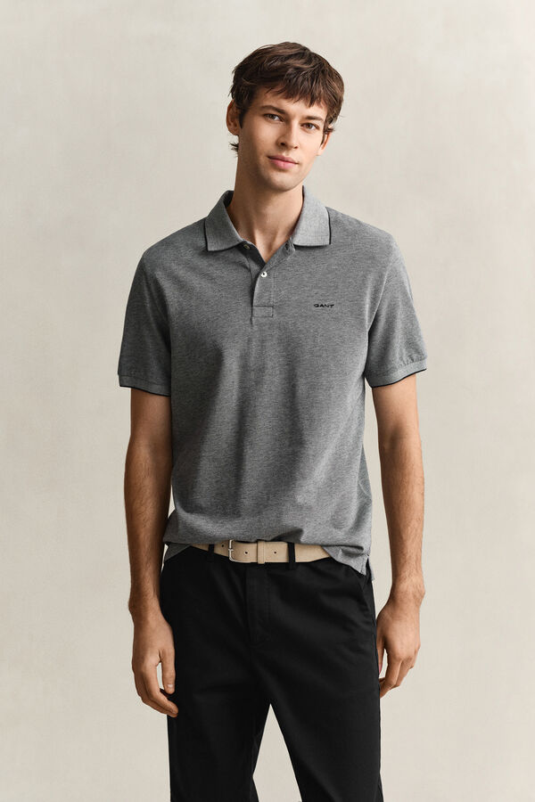 Gant Polo em dois tons Cinzento