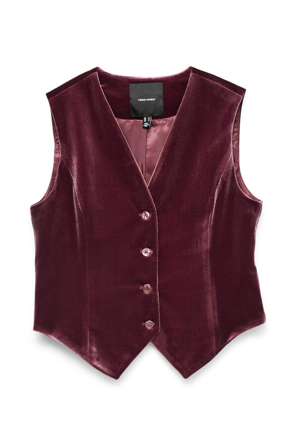 Vero Moda Colete de veludo Roxo