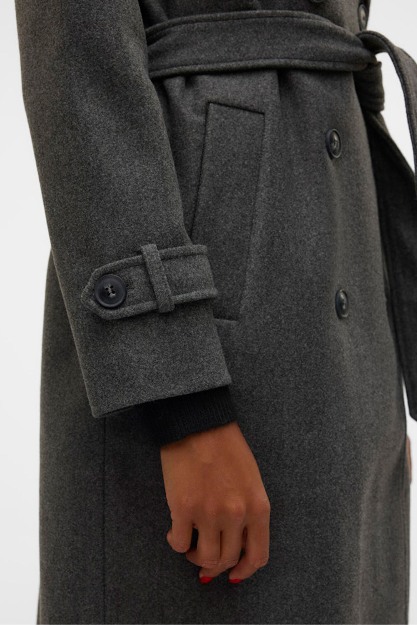 Vero Moda Sobretudo de pano de manga manga